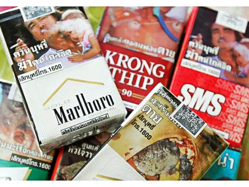 С января самая дешевая пачка сигарет в Таиланде будет стоить 80 бат.