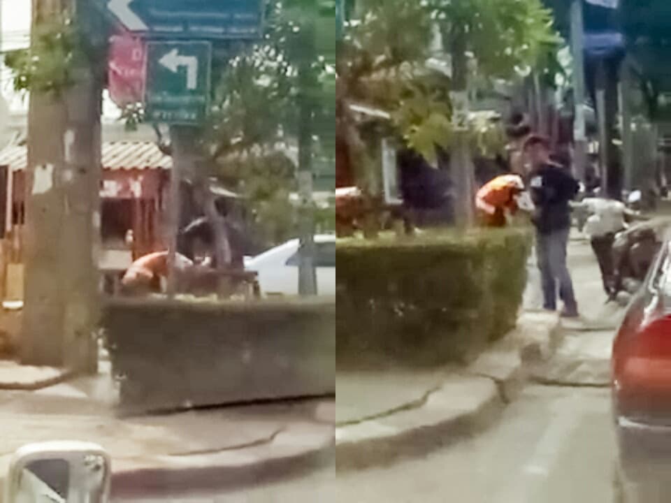 Тайланд. Новости: Пожилая женщина с ножом защитила мототаксиста от хулигана. Тайланд. Новости: Пожилая женщина с ножом защитила мототаксиста от хулигана.