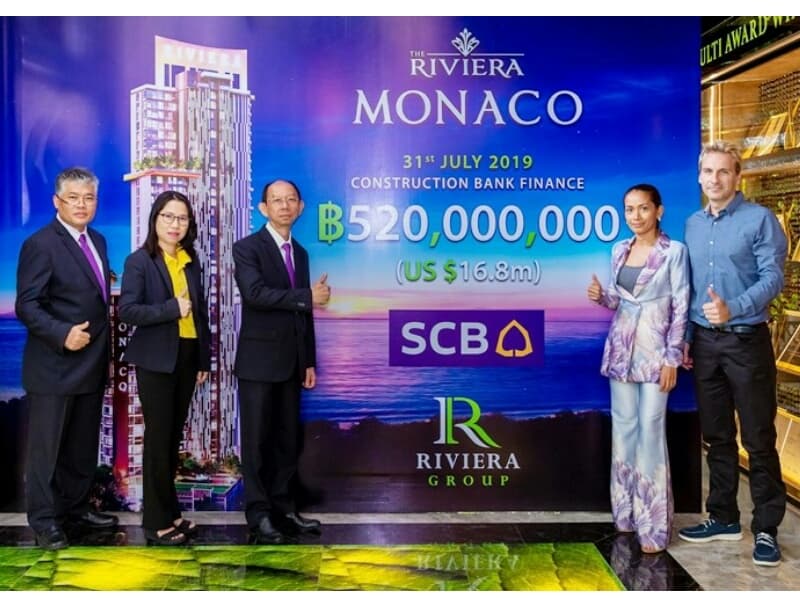 Главный застройщик Паттайи Riviera Group получил кредит на 520 млн бат.