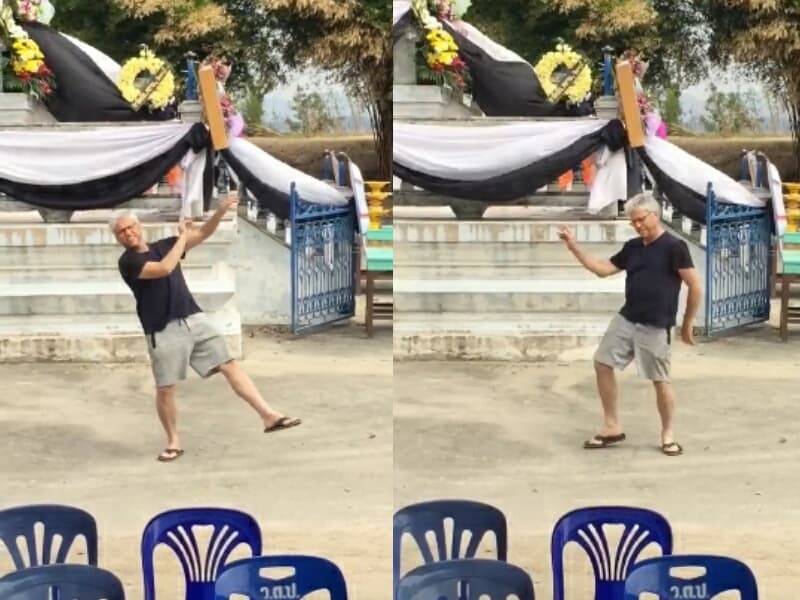 Танец фаранга на тайских похоронах взорвал интернет.