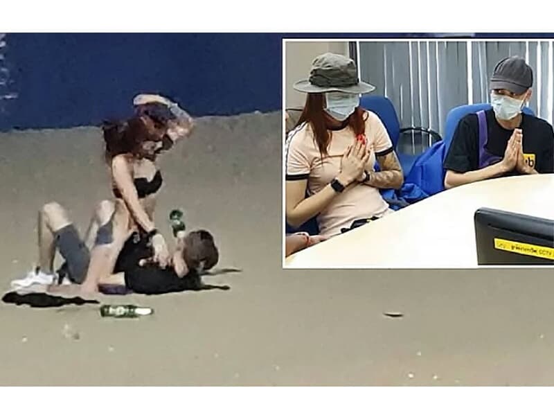 Русские туристы попросили прощения за секс на пляже в Паттайе.