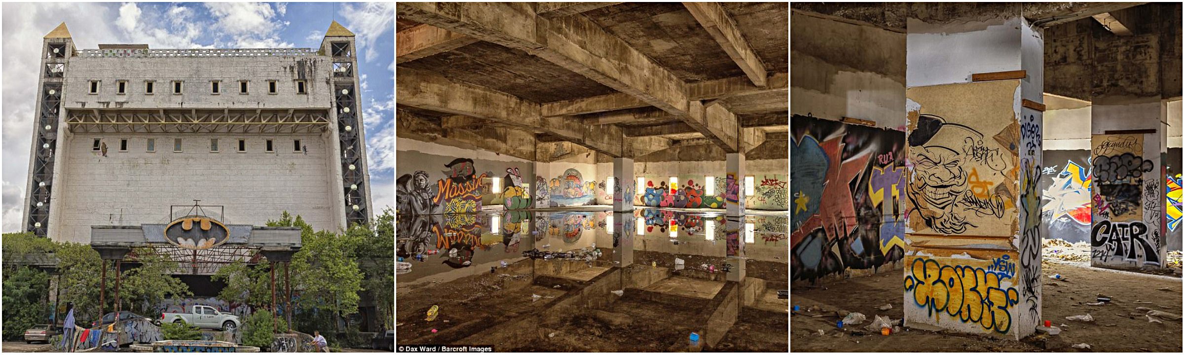 Сгоревший «замок» Бэтмена