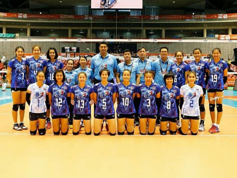 Тайская команда по волейболу является сильнейшей в Азии.