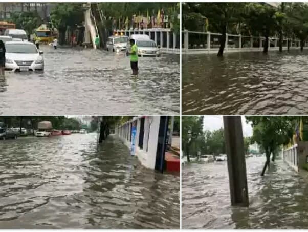 Подводный мир: Бангкок затоплен, движение на дорогах парализовано, транспорт выходит из строя.