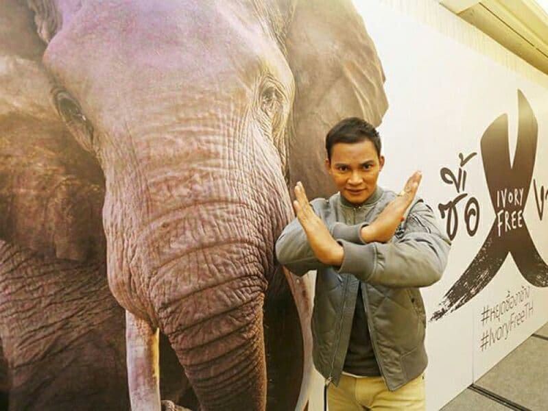 Тони Джаа присоединился к кампании WWF-Thailand за отказ от изделий из слоновой кости.