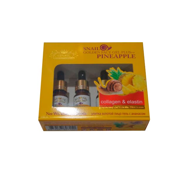 Улиточная сыворотка с ферментами ананаса. Набор 4 × 15 мл.